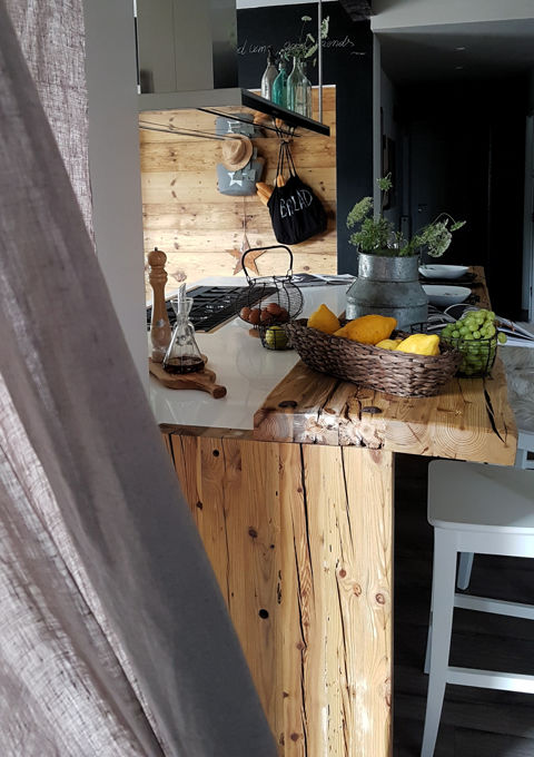 Monica Mariz casa privata albiano isola cucina rustica