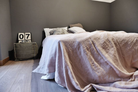 Monica Mariz le albere buxter letto con lenzuola lunghe in tessuto
