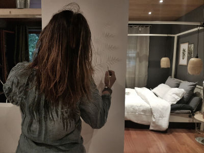 Monica Mariz numero 28 luxury pittura su muro